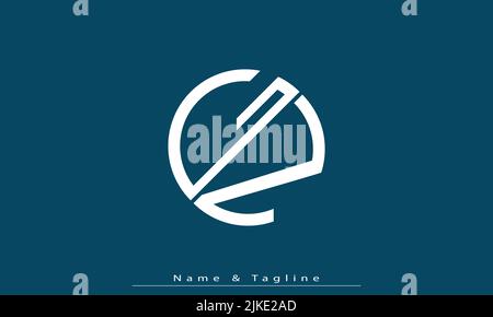 Alphabet letters Initials Monogram logo GN , NG Stock Vector