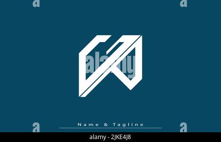 Alphabet letters Initials Monogram logo GP , PG Stock Vector