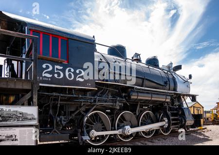 Arizona Railway Museum - Steam Locomotive 2562 Stock Photo