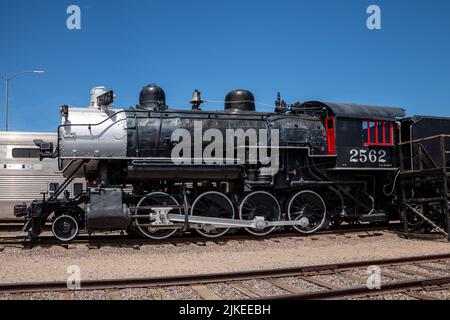 Arizona Railway Museum - Steam Locomotive 2562 Stock Photo