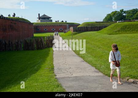 Old Fort Niagara State Historical Park, New York, Stock Photo