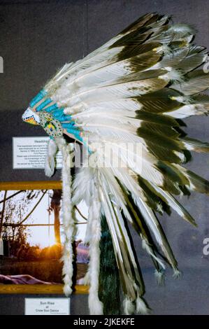 Crow Indian Reservation Museum, Crow Agency Montana Stock Photo