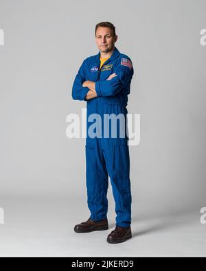 NASA Astronaut Josh Cassada poses for a portrait before his launch to the International Space Station as part of NASA's SpaceX Crew-5 mission. Credit: NASA/Mandatory Credit: Robert Markowitz/NASA via CNP/MediaPunch Stock Photo