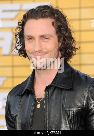 Los Angeles, CA. 1st Aug, 2022. Aaron Taylor-Johnson at arrivals for BULLET TRAIN Premiere, Regency Village - Regency Bruin Theater, Los Angeles, CA August 1, 2022. Credit: Elizabeth Goodenough/Everett Collection/Alamy Live News Stock Photo