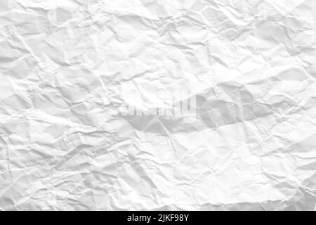 Creased paper texture, white paper sheet, background Stock Photo