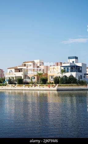 The beautiful Marina in Limassol city in Cyprus. Stock Photo