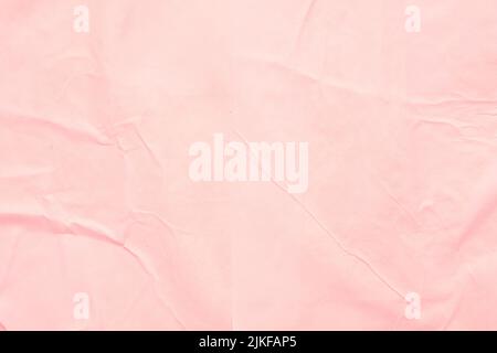 coral pink wet paper wrinkled texture background Stock Photo