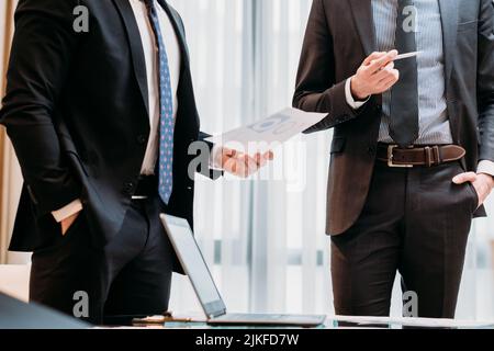 business report accounts feedback communication Stock Photo