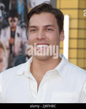 Los Angeles, USA. 01st Aug, 2022. Joseph Baena arrives at the BULLET TRAIN Los Angeles Premiere held at the Regency Village Theater in Westwood, CA on Monday, ?August 1, 2022. (Photo By Sthanlee B. Mirador/Sipa USA) Credit: Sipa USA/Alamy Live News Stock Photo