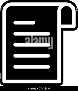 files icon black vector illustration. Stock Vector