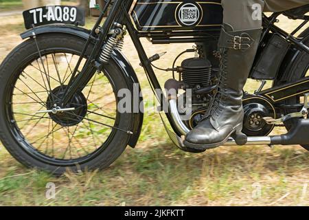 05 June 2022 - Italy, Lombardy, Cremona, Sottocanna in Circuito, Meeting of Old Motorbike Stock Photo