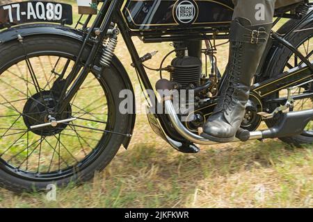 05 June 2022 - Italy, Lombardy, Cremona, Sottocanna in Circuito, Meeting of Old Motorbike Stock Photo