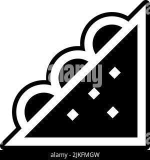 sandwich icon black vector illustration. Stock Vector
