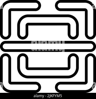 scanner icon black vector illustration. Stock Vector