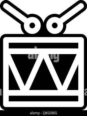 drumstick icon black vector illustration. Stock Vector
