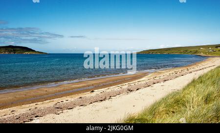 BIG SAND BEACH GAIRLOCH SCOTLAND THE SANDY BEACH IN SUMMER Stock Photo