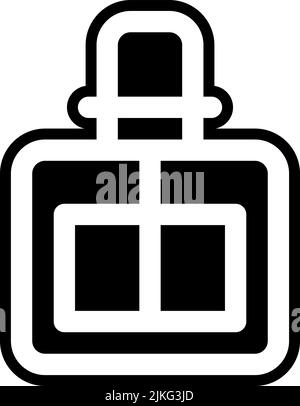 fragrance icon black vector illustration. Stock Vector