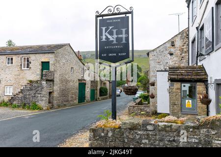 The Kings head public house gastropub in Kettlewell, village in the Yorkshire Dales,North Yorkshire,England,Uk Stock Photo