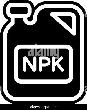 fertilizer icon black vector illustration. Stock Vector