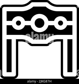 stocks icon black vector illustration. Stock Vector