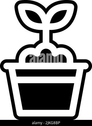 grow up icon black vector illustration. Stock Vector