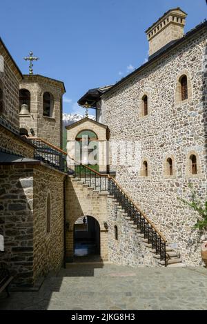 View of St John the Baptist Bigorski monastery on Macedonia Stock Photo