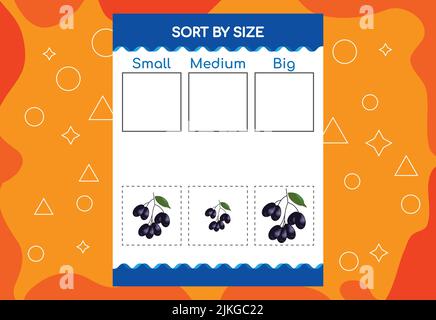 Find Big or Small, worksheet for kids Stock Vector Image & Art - Alamy