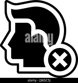 mask icon black vector illustration. Stock Vector