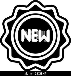 new icon black vector illustration. Stock Vector