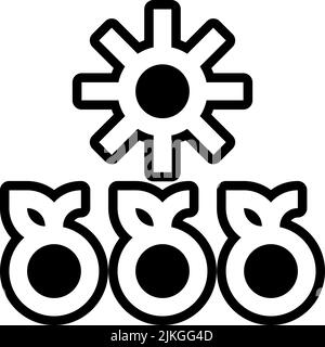 drying icon black vector illustration. Stock Vector