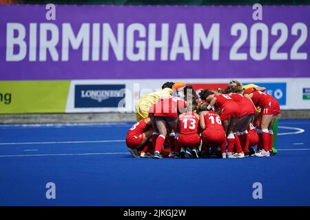 The England ladies hockey team before their match against India at the University of Birmingham Hockey and Squash Centre on day five of the 2022 Commonwealth Games in Birmingham. Picture date: Tuesday August 2, 2022. Stock Photo