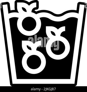 wash icon black vector illustration. Stock Vector