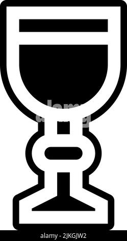 chalice icon black vector illustration. Stock Vector