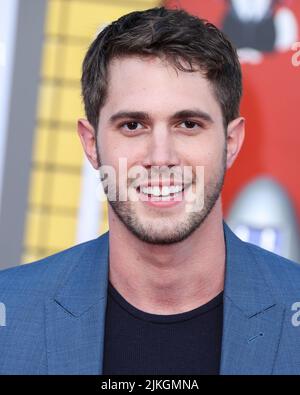 Westwood, CA, August 1, 2022. Blake Jenner arrives at the BULLET TRAIN