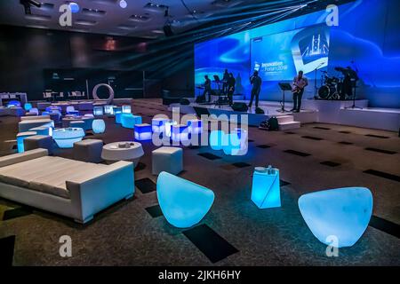 Interior decor set up at corporate event Stock Photo
