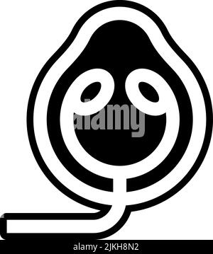 oxygen mask icon black vector illustration. Stock Vector
