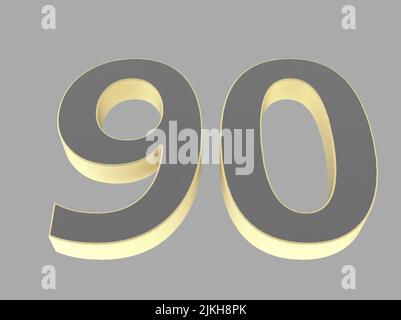 3d number isolated rendering illustation texture Stock Photo