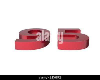 3d number isolated rendering illustation texture Stock Photo