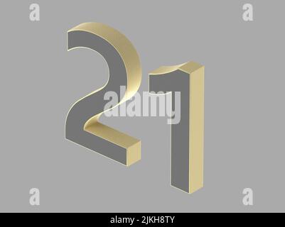 3d number isolated rendering illustation texture Stock Photo