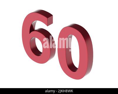 3d number isolated rendering illustation texture Stock Photo