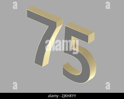 3d number isolated rendering illustation texture Stock Photo