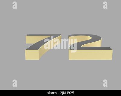 3d number isolated rendering illustation texture Stock Photo