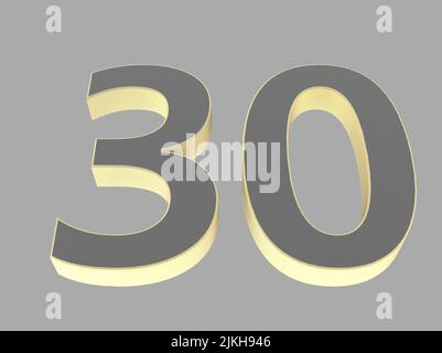 3d number isolated rendering illustation texture Stock Photo