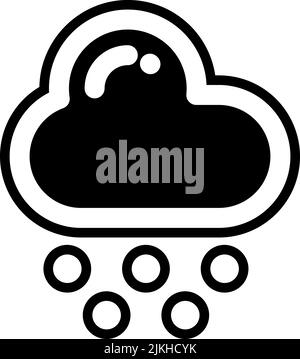 cloud icon black vector illustration. Stock Vector