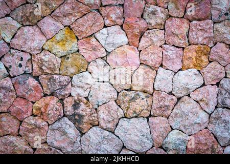 A top view of colorful stone ground texture background Stock Photo