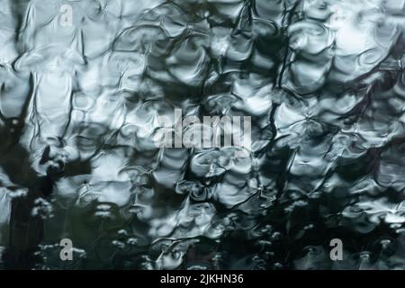 Rain drops on window , rainy day Stock Photo