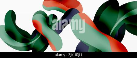 Creative geometric wallpaper. Splash shapes composition background. Techno business template for wallpaper, banner, background or landing Stock Vector
