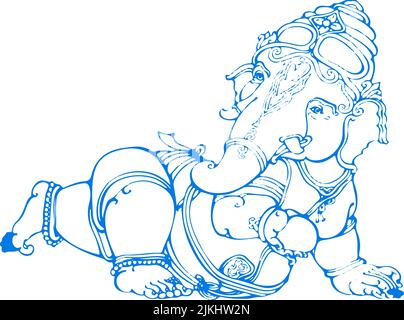 Lord Ganesha Outline Illustration With Shree Ganeshaya Namah Hindi  Calligraphy, Lord Drawing, Outline Drawing, Calligraphy Drawing PNG and  Vector with Transpare… | Tattoo vorlagen, Vorlagen, Deko