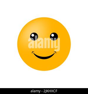 Emoticon face isolated on white background. Vector icon Stock Vector