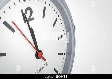 A nice clock with copy space 3d illustration Stock Photo